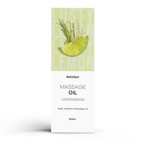 Satisfyer Massageöl Lemongrass 250 ml | Intim geeignet | Für entspannende & sinnliche Massagen | Hautfreundlich & pflegend | Leicht zu verteilen | Ideal für Paare & Wellnessmomente