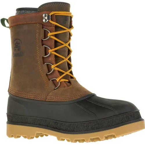 Kamik Winterstiefel William 2 - Wasserdichte Herren-Wanderschuhe aus Leder - Hochwertige Herren-Wanderschuhe, wasserdicht und mit rutschhemmender Sohle für sicheren Halt bei Herbst- und Winterabenteuern.