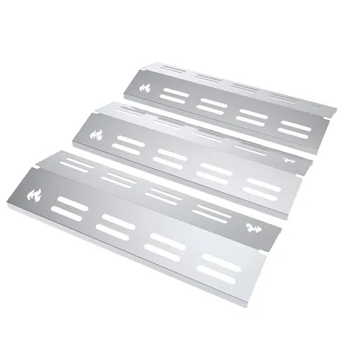 teileplus24 BR13-3-SG Gasgrill Edelstahl Brennerabdeckung kompatibel mit Enders San Diego 3 | Flavorizer Bars | Passgenau | Rostfrei | Brennerschutz