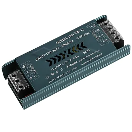 JOYELEC 100W 12V 8.3A LED Trafo Treiber Netzteil Schlankes LED-Schaltnetzteil für Heimtechnik Eingang Treiber Transformator AC110V AC230V auf DC12V Ausgang geeignet für Niederspannungs-Lichtleisten
