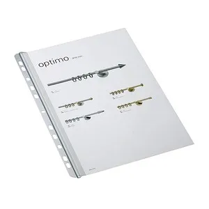 DURABLE Klemmschienen mit Abheftleiste transparent DIN A4 60 Blatt, 50 St.