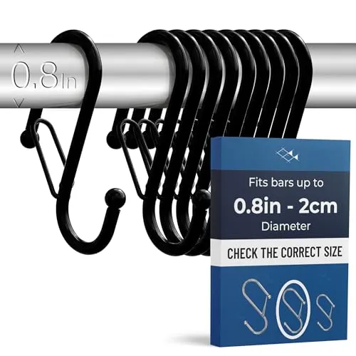 Blau Marité S-Haken aus Metall mit Sicherheitsschnalle in schwarz von Blau Marité