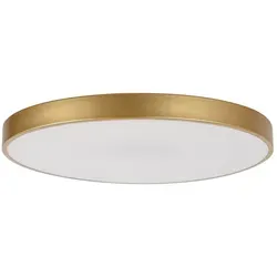 Rabalux 71038 Deckenleuchte Tesia, dimmbar, gold-weiß, 60W, 3760lm - Moderne Deckenleuchte Tesia, dimmbar mit Fernbedienung, bietet einstellbare Farbtemperaturen von 3000K bis 6000K, ideal für stimmungsvolles Licht in Wohn- oder Schlafzimmer.