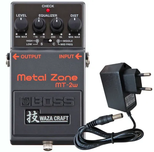 Boss by Roland E-Gitarre Boss MT-2w Metal Zone Waza Pedal mit Netzteil