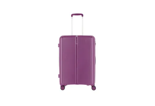 Travelite VAKA 4-Rollen Trolley 65 cm - Purple - Trolley in elegantem Lila, leicht und robust aus Polypropylen. Mit praktischen Packgurten und Reißverschlusstasche für optimale Organisation auf Reisen.