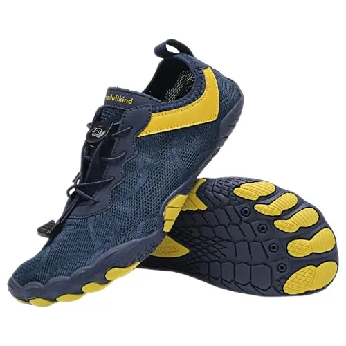 Freiluftkind Das Original – Kokoda rutschfeste Barfußschuhe (Dunkelblau / Größe EU 36) – Ideal für jedes Abenteuer - Entdecke den Kokoda Barfußschuh für ein natürliches Gehgefühl. Mit rutschfester Sohle und breiter Zehenbox bietet er optimalen Komfort und Flexibilität für aktive Tage.