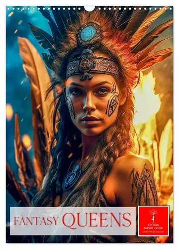 Peter Roder | Fantasy Queens Wandkalender 2026 - Kalender mit beeindruckenden Heldinnen der Stärke und Schönheit, ideal als Geschenk oder für Liebhaber von Kunst und Belletristik.