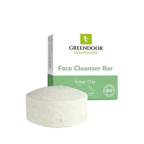 GREENDOOR Face Cleanser Bar Green Clay