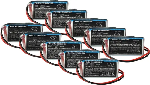 vhbw 10x Batterie Ersatz für Verisure CR-2/3AZ für Alarmanlage, Alarmsystem (1350 mAh, 3 V, Li-MnO2)
