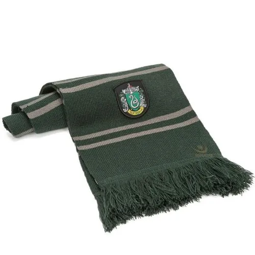 Cinereplicas Schal Slytherin - Harry Potter - Modeschal in den Farben des Slytherin-Hauses, kuschelig und warm für kalte Wintertage, mit hochwertigem Hauswappen und in schöner Geschenkverpackung.