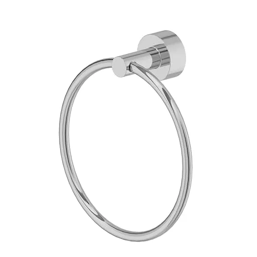 Handtuchring Lenz Pisa Chrom – Stilvoller Handtuchhalter - Moderner Handtuchring aus robustem Metall in Chrom, ideal für jeden Badstil. Mit einer Breite von 17.5 cm und einer Höhe von 19.4 cm sorgt er für Ordnung und Eleganz.