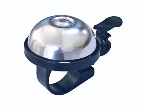 Fahrradklingel Fahrrad Klingel Glocke Midi Silber Aluminium Miniglocke