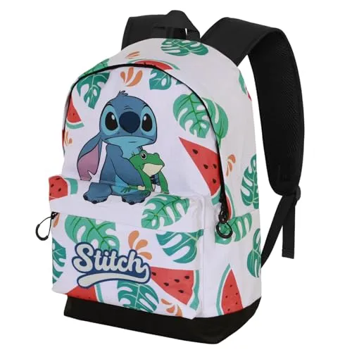 Disney Lilo und Stitch Frog-FAN HS Rucksack - Sportlicher Rucksack mit 24 L Kapazität, strapazierfähigem Ripstop-Material und gepolsterten Schultergurten für maximalen Komfort.