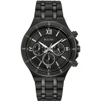 Bulova  Schwarz Herren Armbanduhr 98A242