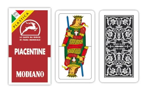 Modiano Piacentine 81/10-100% Kunststoff - Regionale Spielkarten