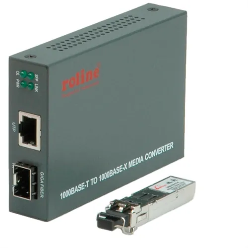 Gigabit Konverter, RJ-45 - LC (inkl. mini-GBIC) - Sonstige, leistungsstarker Gigabit Konverter für schnelle Netzwerkverbindungen mit inkludiertem mini-GBIC für einfache Installation.