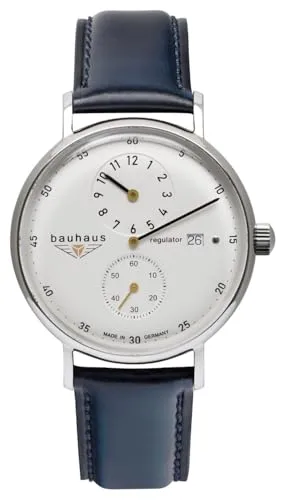 Bauhaus Automatikuhr 2126-1 - Herrenuhr mit Automatikmechanismus und 42 Std. Gangreserve, zeitloses Design, Made in Germany, ideal für stilbewusste Männer.