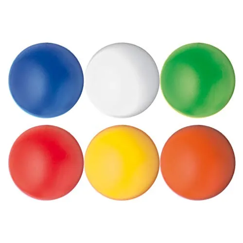 6X Anti-Stressball/Wutball/Knautschball / 6 Farben