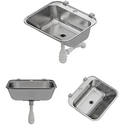 Edelstahl Ausgussbecken für Garten und Garage von QLS