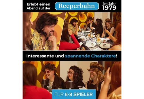 mitmach-krimi Spiel Krimi-Dinner, 1979 - Auf der Reeperbahn Mord um halb eins - Spiel für 6-8 Spieler