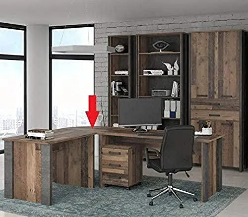 Forte Clif Eckverbindungsplatte, Holzwerkstoff - Kommoden & Sideboards mit widerstandsfähiger ABS Kantenumrandung und einfacher Montage, maximale Belastung des Oberteils 40kg.