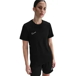 Nike Academy 25 Funktionsshirt Damen - Größe XL - Schwarz - Kompaktes, kurzärmeliges Funktionsshirt mit schnelltrocknender Dri-FIT-Technologie und atmungsaktivem Mesh für hohen Tragekomfort und Bewegungsfreiheit. Ideal für sportliche Aktivitäten.