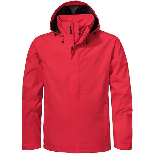 Schöffel Outdoorjacke Jacket Gmund M rot XXL (54) - Sportliche Outdoorjacke in Rot, atmungsaktiv und mit verstaubarer Kapuze. Ideal für Wanderungen und aktive Tage. Hochwertige Materialien sorgen für optimalen Tragekomfort.