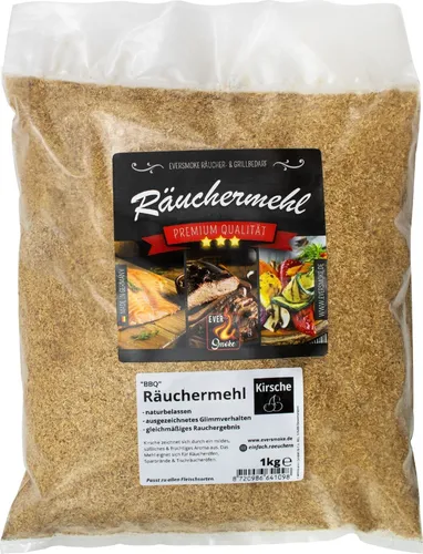 Eurocatch Räucherholz - Kirsch Räuchermehl - 4 Liter - 1 Kg