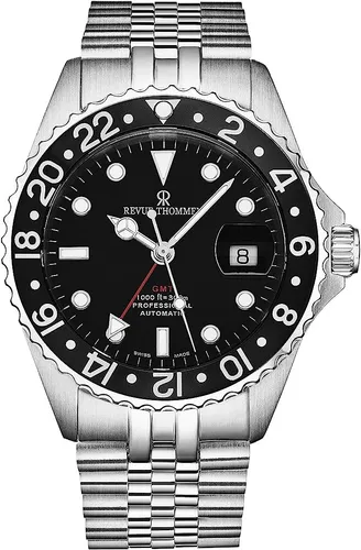 REVUE THOMMEN Modell Diver 17572.2237 GMT AUTOMATIK Herren-Armbanduhr Edelstahl