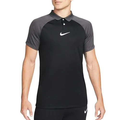Nike Academy Drill T-Shirt Schwarz/Anthrazit/Weiß M - Bequeme Passform für optimalen Tragekomfort, ideal für aktive Bewegungen. Das T-Shirt bietet zusätzlichen Kälteschutz und bleibt zuverlässig in Form.