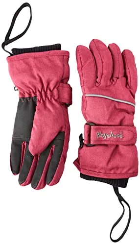 Finger-Handschuh für Mädchen - Wasserdichte Ski-Handschuhe mit 3M Thinsulate für warme Hände bei Kälte, verstellbarem Klettverschluss und rutschhemmendem Innenhandbesatz für sicheren Grip.