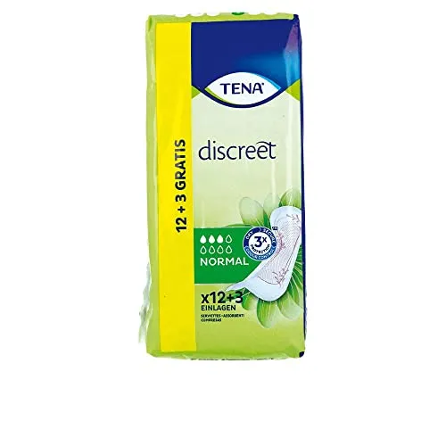Tena Lady Diskret Normal 12+3, Standard, Único