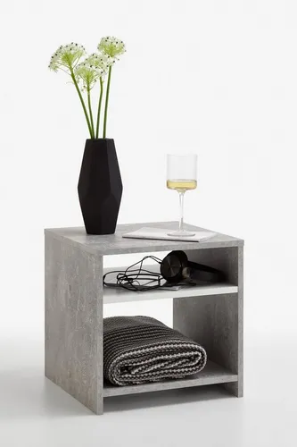 FMD-Möbel Beistelltisch Lund, Beton, 40 x 40 x 40 cm von FMD