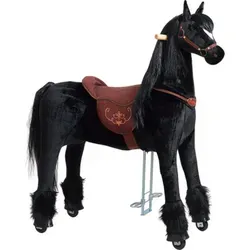 Ponnie Mechanisches Pferd auf Rollen Ebony XL PRO