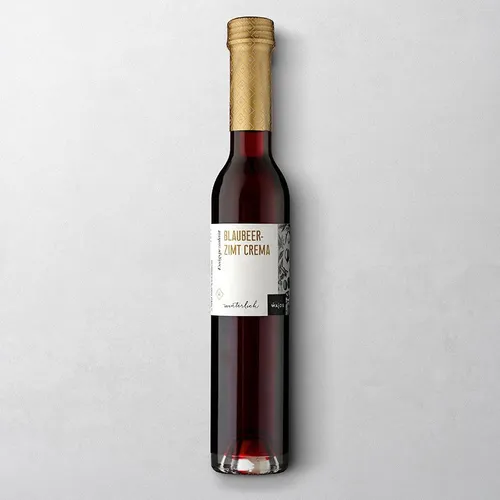 Blaubeer-Zimt Crema 250ml - Essigzubereitung (3% Säure) Wajos Genussmanufaktur