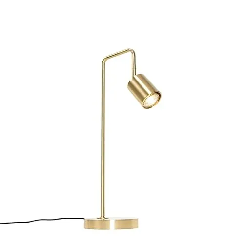 Qazqa Moderne Tischlampe Messing in gold von QAZQA