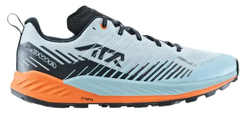 Lowa Amplux 2 Wanderschuh Blau – Ideal für Abenteuer - Wanderschuhe mit herausnehmbarer Decksohle für individuelle Einlagen und griffiger Lowa Trac Agility Sohle für optimale Bodenhaftung und angenehmes Abrollverhalten.
