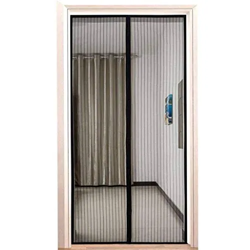 Flei Fliegengitter Tür 85x195cm, Insektenschutz Magnet Fliegenvorhang, Auto geschlossen, faltbar, for Türen/Patio - Schwarz