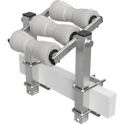 Kielrollenwippe Slipwippe Sliphilfe Bootstrailer Auffahrhilfe Polyurethan SUPROD RKKEZ-T-3-TPU, grau - Grau