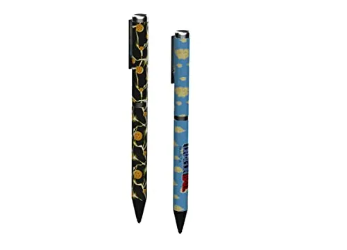 CYPBRANDS Dragon Ball - Set mit 2 Kugelschreibern für Kinder und Jugendliche, Schulmaterial, Geschenkpackung, Metallic, mehrfarbig, offizielles Produkt mehrfarbig, Estandar, Dragon Ball Set mit 2