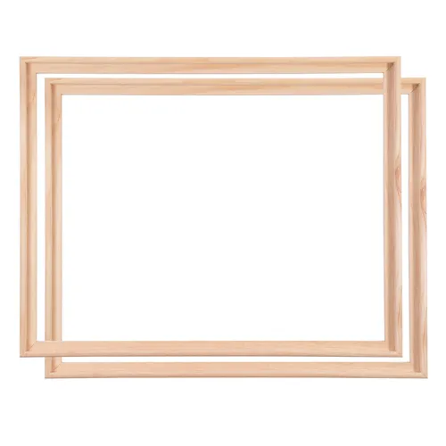 SCHATTENFUGENRAHMEN für KEILRAHMEN 40x60 cm - Unbehandelter Pinienholzrahmen mit Tiefeneffekt, ideal für beeindruckende Bildpräsentationen