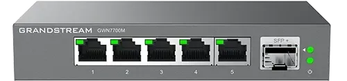 Grandstream GWN7700M Unverwalteter Netzwerk-Switch - Unverwalteter Multi-Gigabit-Switch mit 5 Ports, ideal für Heimbüros und KMUs, bietet bis zu 2,5 Gbit/s und Plug-and-Play-Funktionalität.