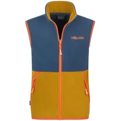 Trollkids Kids Kjerag Vest 110, bronze/blue