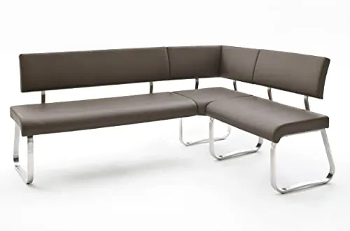 Robas Lund Esszimmersitzbank mit Rückenlehne - Bänke & Eckbankgruppen, belastbar bis 500 kg und mit pflegeleichtem Kunstlederbezug für maximalen Komfort in Ihrem Essbereich.