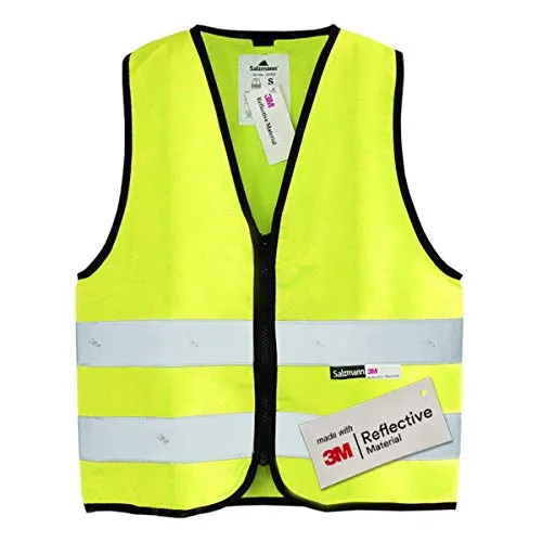 Salzmann 3M Warnweste für Kinder mit Reißverschluss in gelb von Salzmann