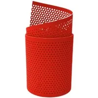 zaunzu Sichtschutz PP Premium gelocht 20 Prozent Streifen Rot 2,55m