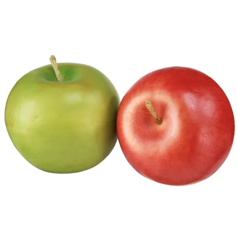 Künstliche Deko-Äpfel Set 12 Stück Farbmix Rot/Grün - Set mit 12 täuschend echten Deko-Äpfeln in Rot und Grün. Ideal für kreative Dekorationen und als ansprechende Lebensmittel-Attrappe.