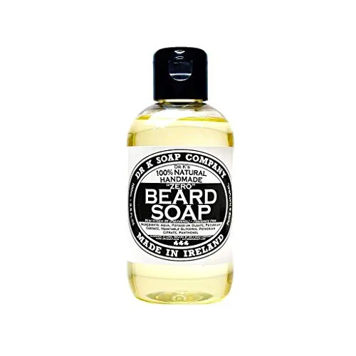 Dr K Soap Company Beard Soap - Zero - duftneutral - 100 ml Bartseife für die Bartpflege - 100% natürliche Inhaltsstoffe