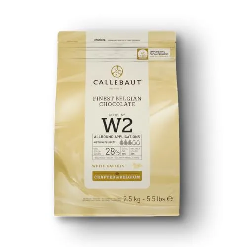Weiße Schokolade W2 28% Callebaut Kakaobutter 2,5 kg (Callets)