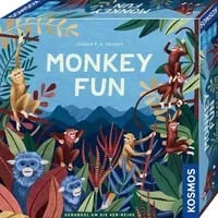KOSMOS 683740 Monkey Fun - Spannendes Familienspiel - Familienspiel für 1-4 Spieler ab 8 Jahren mit einzigartigem 4-in-einer-Reihe Prinzip. Hochwertige Affen-Figuren und schneller Spielspaß in 20-30 Minuten.